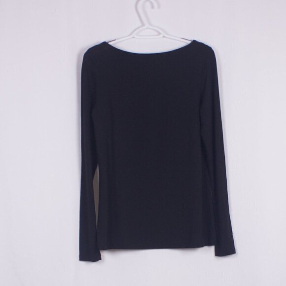 FLAX Super Soft Boat Neck Top Size S - Picture 4 of 5